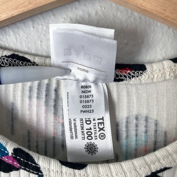 Hanna Andersson Drop Needle Rib Dress Colorful Leopard 8 (130) - Picture 9 of 9